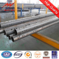 Powder Coating Galvanized Steel Utility Poles with Cross Arm